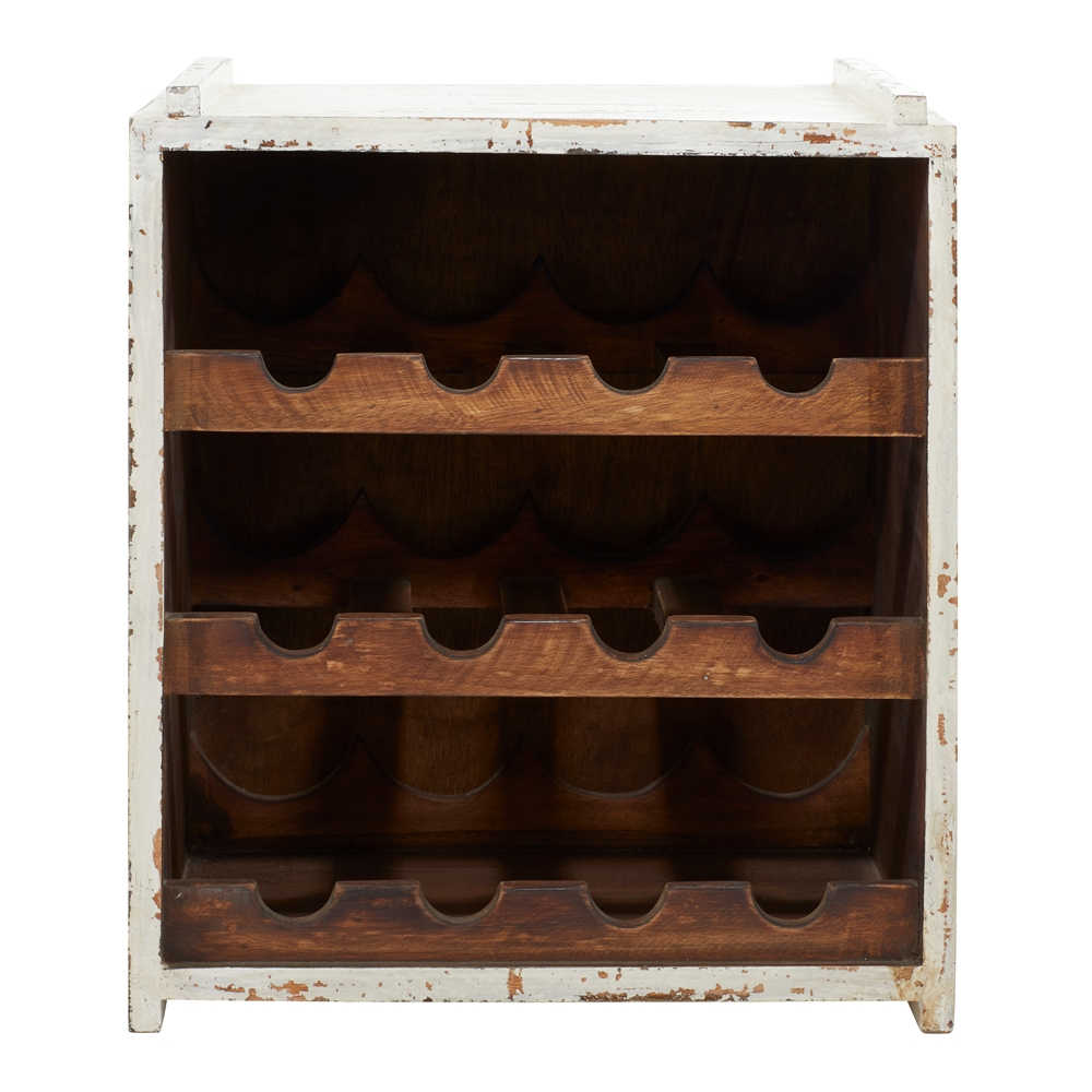 Grayson Lane 12.85-in X 16.35-in White Wood Wine Rack 2 Grayson Lane 12.85-in X 16.35-in White Wood Wine Rack - Image 2