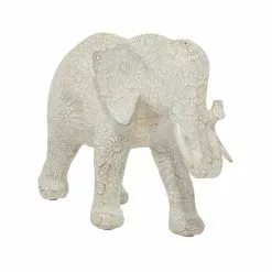 Grayson Lane White Resin Elephant Sculpture -GRAYSON LANE SHOP 330859916 MainImage 001