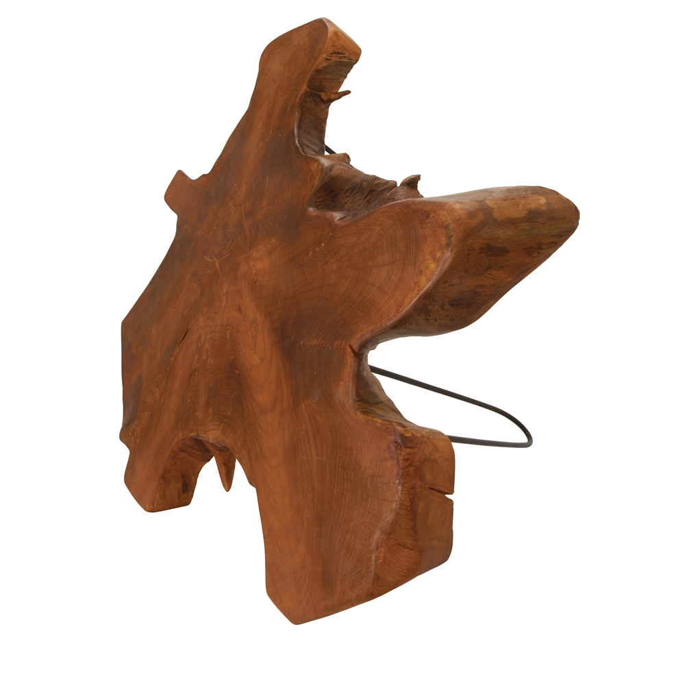 Grayson Lane Brown Teak Wood And Metal Coffee Table 4 Grayson Lane Brown Teak Wood And Metal Coffee Table - Image 4