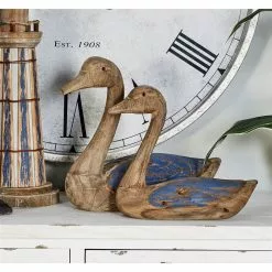 Grayson Lane Brown Coastal Wood Bird Sculptures - Set Of 2 -GRAYSON LANE SHOP 330859921 AlternateImage1