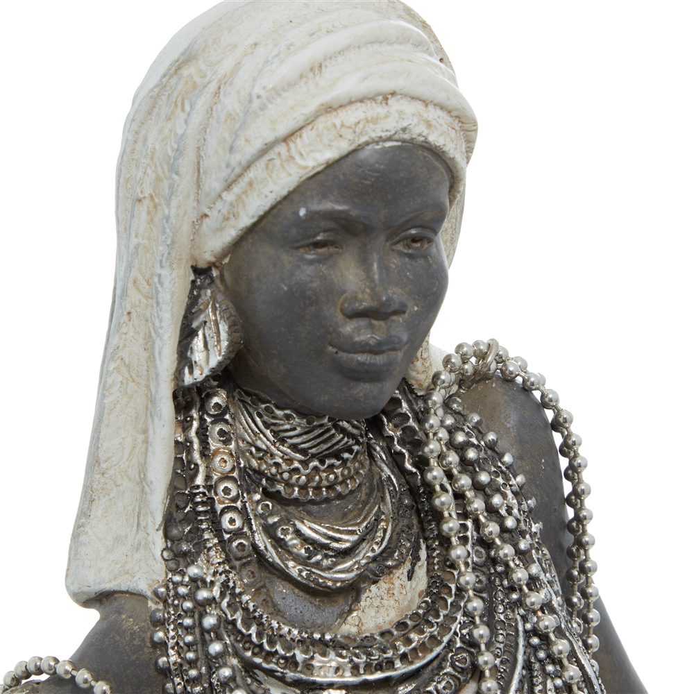 Grayson Lane White Polystone Women Sculptures - Set Of 3 3 Grayson Lane White Polystone Women Sculptures - Set Of 3 - Image 3