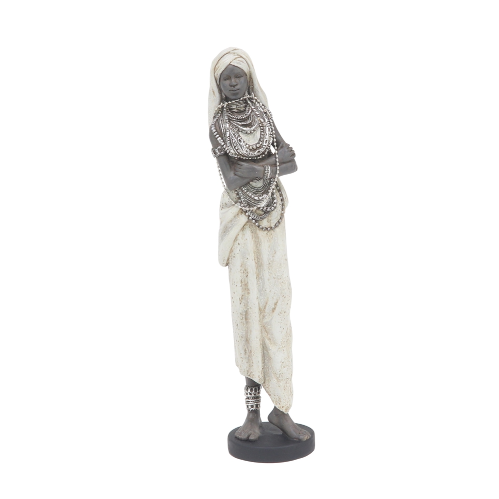 Grayson Lane White Polystone Women Sculptures - Set Of 3 1 Grayson Lane White Polystone Women Sculptures - Set Of 3