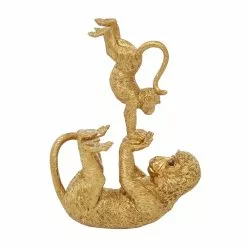 Grayson Lane Gold Resin Monkey Sculpture