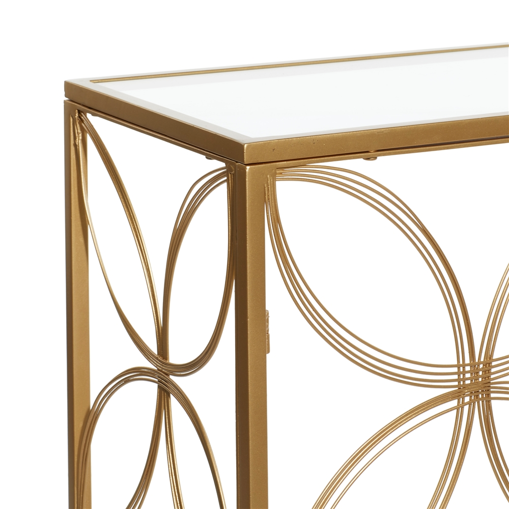 Grayson Lane Gold Modern Console Table 2 Grayson Lane Gold Modern Console Table - Image 2