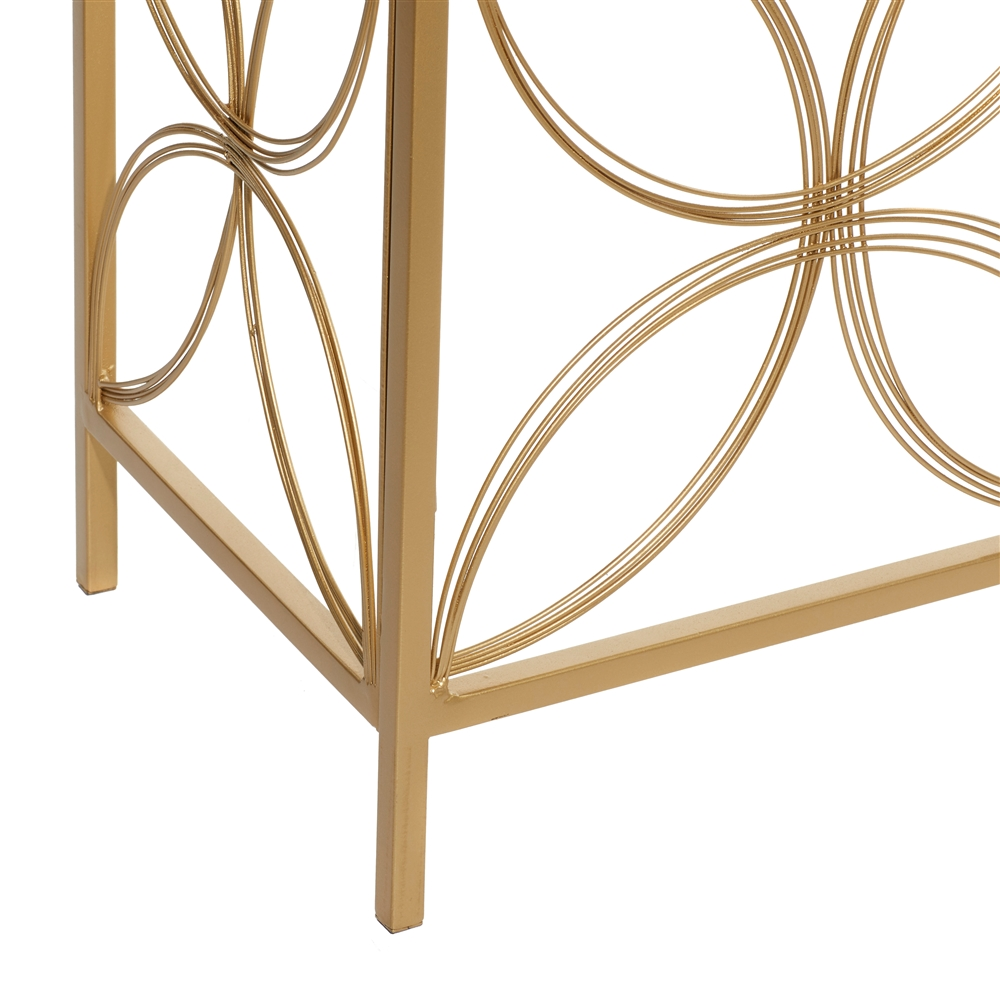 Grayson Lane Gold Modern Console Table 5 Grayson Lane Gold Modern Console Table - Image 5