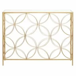 Grayson Lane Gold Modern Console Table