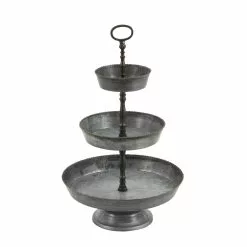 Grayson Lane Grey Iron 3-Tier Tray Stand -GRAYSON LANE SHOP 330860022 AlternateImage4
