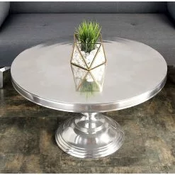 Grayson Lane Silver Metal Coffee Table 7 Grayson Lane Silver Metal Coffee Table -GRAYSON LANE SHOP 330860037 AlternateImage1
