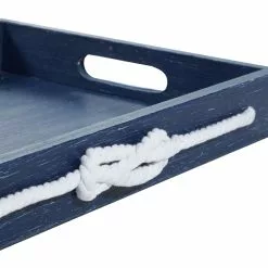 Grayson Lane Blue Wood Trays - Set Of 2 8 Grayson Lane Blue Wood Trays - Set Of 2 -GRAYSON LANE SHOP 330860063 AlternateImage2