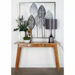 Grayson Lane 29-in X 45-in Modern Console Table - Natural Brown Wood -GRAYSON LANE SHOP 330861471 AlternateImage1