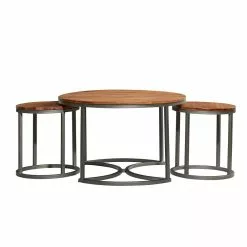 Grayson Lane Set Of 3 19-in, 17-in, 17-in Contemporary Coffee Table - Brown Metal 8 Grayson Lane Set Of 3 19-in, 17-in, 17-in Contemporary Coffee Table - Brown Metal -GRAYSON LANE SHOP 330861472 AlternateImage5