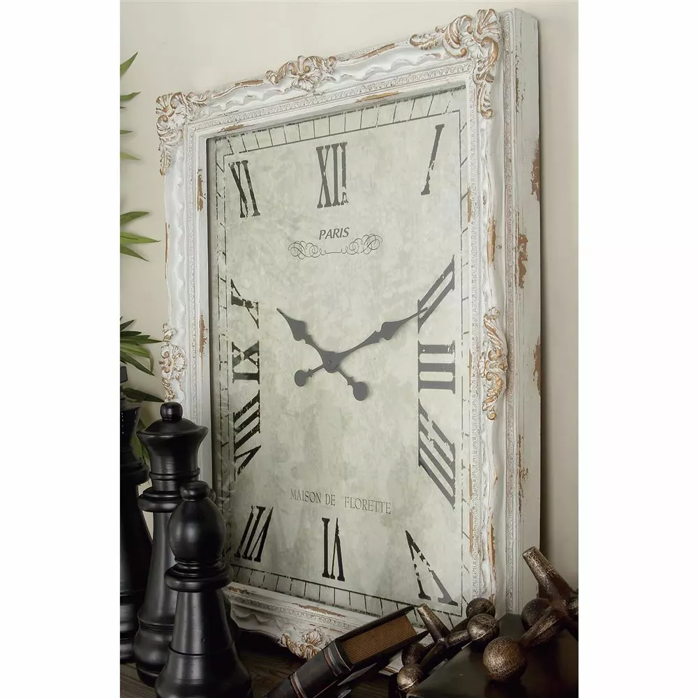 Grayson Lane Analog Rectangle Wall Standard Clock - 36-in X 27-in 7 Grayson Lane Analog Rectangle Wall Standard Clock - 36-in X 27-in - Image 7