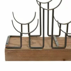 Grayson Lane 10 In. X 26 In. Industrial Wine Holder - Brown Metal -GRAYSON LANE SHOP 330861489 AlternateImage2