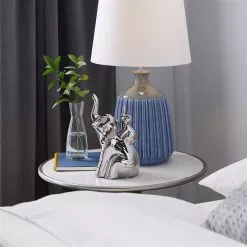 Grayson Lane 11-in X 5-in Glam Sculpture - Silver Porcelain Elephant -GRAYSON LANE SHOP 330861535 AlternateImage1