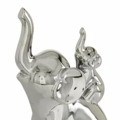 Grayson Lane 11-in X 5-in Glam Sculpture - Silver Porcelain Elephant -GRAYSON LANE SHOP 330861535 AlternateImage2