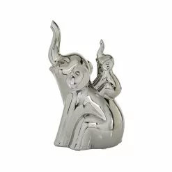 Grayson Lane 11-in X 5-in Glam Sculpture - Silver Porcelain Elephant -GRAYSON LANE SHOP 330861535 AlternateImage4