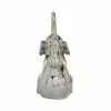 Grayson Lane 11-in X 5-in Glam Sculpture - Silver Porcelain Elephant
