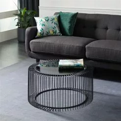 Grayson Lane 15-in X 32-in Contemporary Coffee Table - Black Metal 7 Grayson Lane 15-in X 32-in Contemporary Coffee Table - Black Metal -GRAYSON LANE SHOP 330861547 AlternateImage1