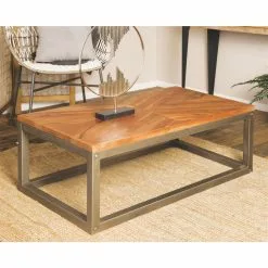 Grayson Lane 42-in X 16-in Modern Coffee Table - Brown Metal 11 Grayson Lane 42-in X 16-in Modern Coffee Table - Brown Metal -GRAYSON LANE SHOP 330861554 AlternateImage1