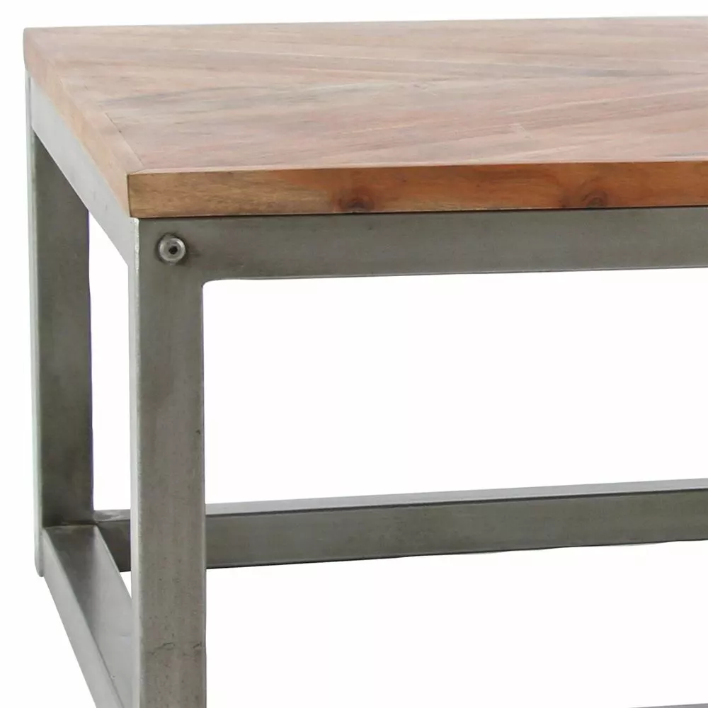 Grayson Lane 42-in X 16-in Modern Coffee Table - Brown Metal 2 Grayson Lane 42-in X 16-in Modern Coffee Table - Brown Metal - Image 2