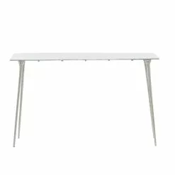 Grayson Lane Grayson Lane 31-in X 50-in Glam Console Table - Silver Aluminum -GRAYSON LANE SHOP 330861569 AlternateImage7