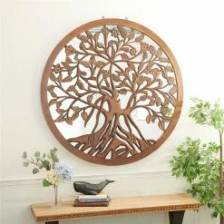 Grayson Lane Grayson Lane 31-in X 51-in Industrial Console Table - Brown Wood