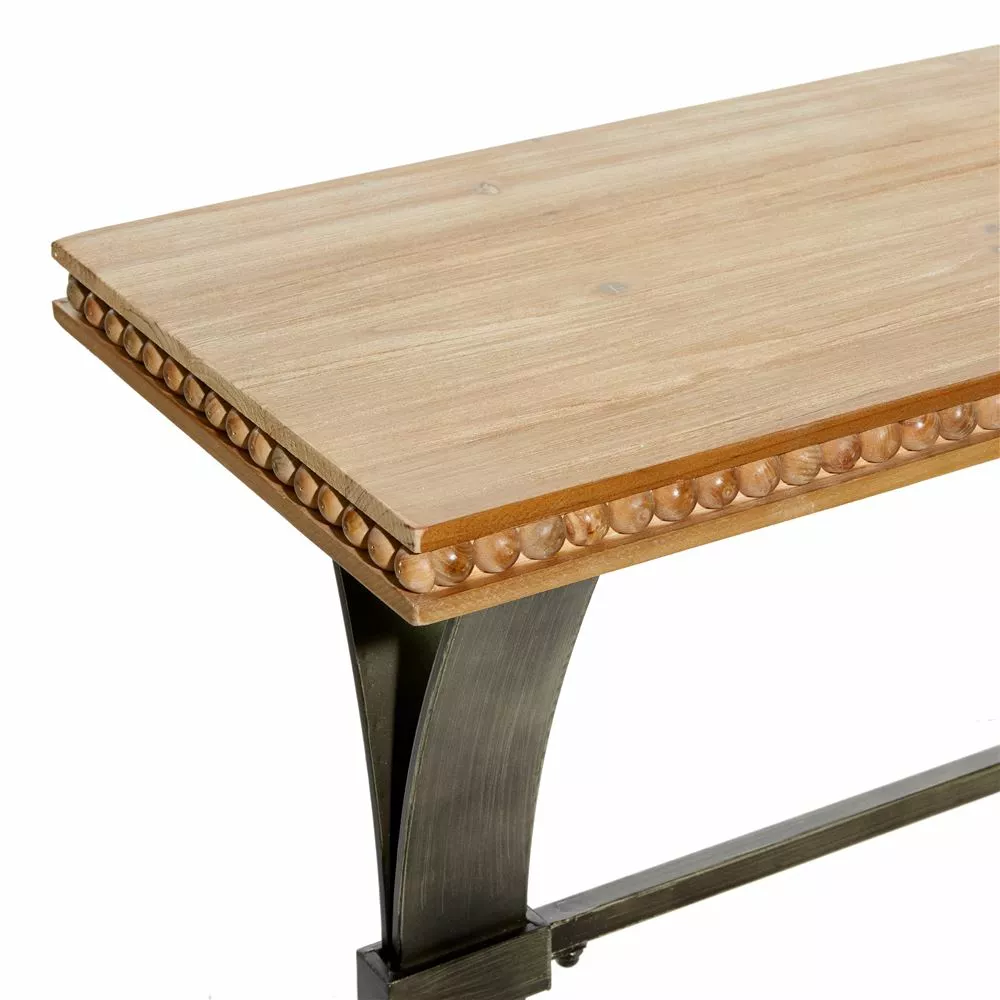 Grayson Lane Grayson Lane 31-in X 51-in Industrial Console Table - Brown Wood 3 Grayson Lane Grayson Lane 31-in X 51-in Industrial Console Table - Brown Wood - Image 3
