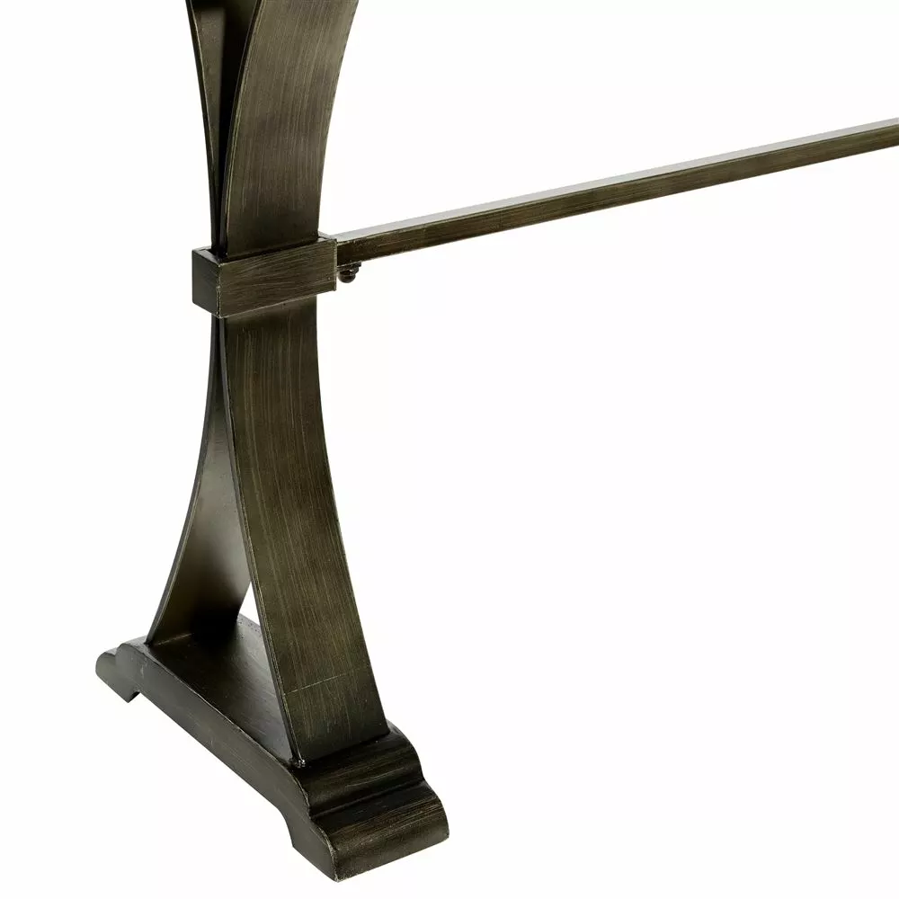 Grayson Lane Grayson Lane 31-in X 51-in Industrial Console Table - Brown Wood 5 Grayson Lane Grayson Lane 31-in X 51-in Industrial Console Table - Brown Wood - Image 5