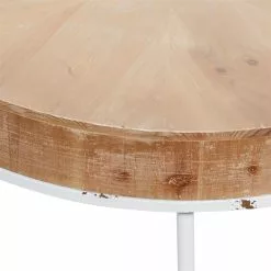 Grayson Lane 18-in X 32-in Modern Coffee Table - Natural Brown Wood And Iron -GRAYSON LANE SHOP 330861656 AlternateImage3