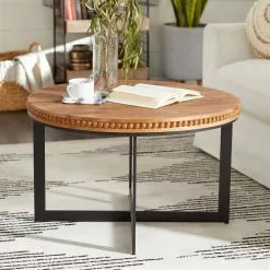 Grayson Lane 16-in X 30-in Industrial Coffee Table - Brown Wood -GRAYSON LANE SHOP 330861670 AlternateImage2