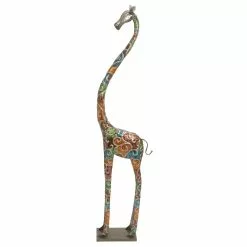 Grayson Lane 73-in X 17-in Giraffe Eclectic Sculpture - Grey Metal -GRAYSON LANE SHOP 330861690 AlternateImage3