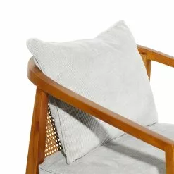 Grayson Lane 25-in X 29-in Contemporary Accent Chair - Brown Wood -GRAYSON LANE SHOP 330861708 AlternateImage3