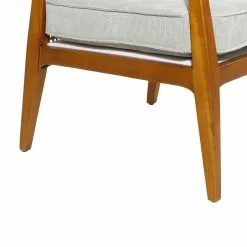 Grayson Lane 25-in X 29-in Contemporary Accent Chair - Brown Wood -GRAYSON LANE SHOP 330861708 AlternateImage4