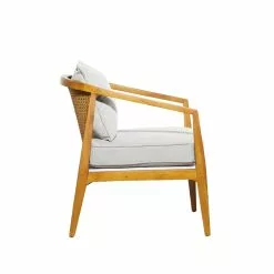 Grayson Lane 25-in X 29-in Contemporary Accent Chair - Brown Wood -GRAYSON LANE SHOP 330861708 AlternateImage6