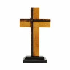 Grayson Lane 18-in X 10-in Natural Cross Sculpture - Black Wood -GRAYSON LANE SHOP 330861713 AlternateImage4