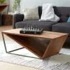 Grayson Lane 45-in X 24-in X 16-in Contemporary Coffee Table - Brown Wood And Metal