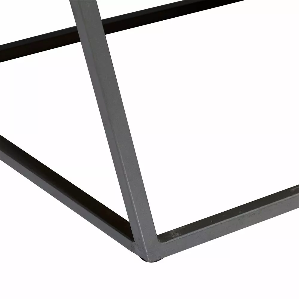 Grayson Lane 45-in X 24-in X 16-in Contemporary Coffee Table - Brown Wood And Metal 7 Grayson Lane 45-in X 24-in X 16-in Contemporary Coffee Table - Brown Wood And Metal - Image 7