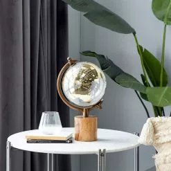 Grayson Lane 15-in X 8-in Globe - Gold And Wood 10 Grayson Lane 15-in X 8-in Globe - Gold And Wood -GRAYSON LANE SHOP 330861834 AlternateImage1