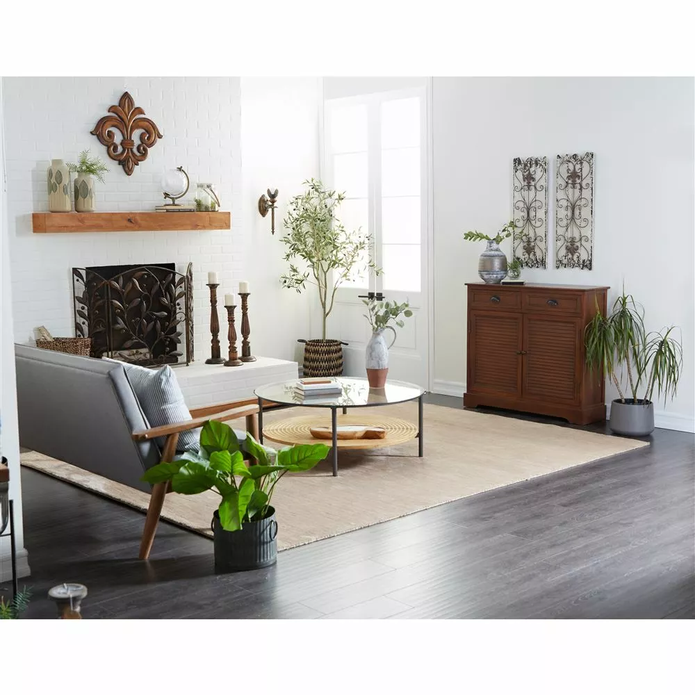 Grayson Lane Set Of 3 24-in, 21-in, 18-in Traditional Candle Holder - Brown Mango Wood 4 Grayson Lane Set Of 3 24-in, 21-in, 18-in Traditional Candle Holder - Brown Mango Wood - Image 4