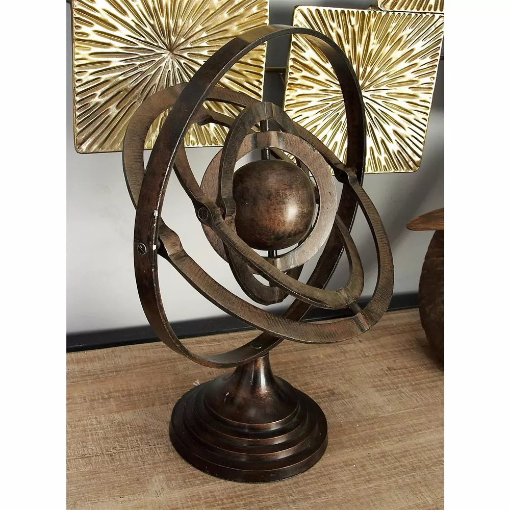 Grayson Lane 15-in X 12-in Industrial Armillary - Copper Aluminum 3 Grayson Lane 15-in X 12-in Industrial Armillary - Copper Aluminum - Image 3