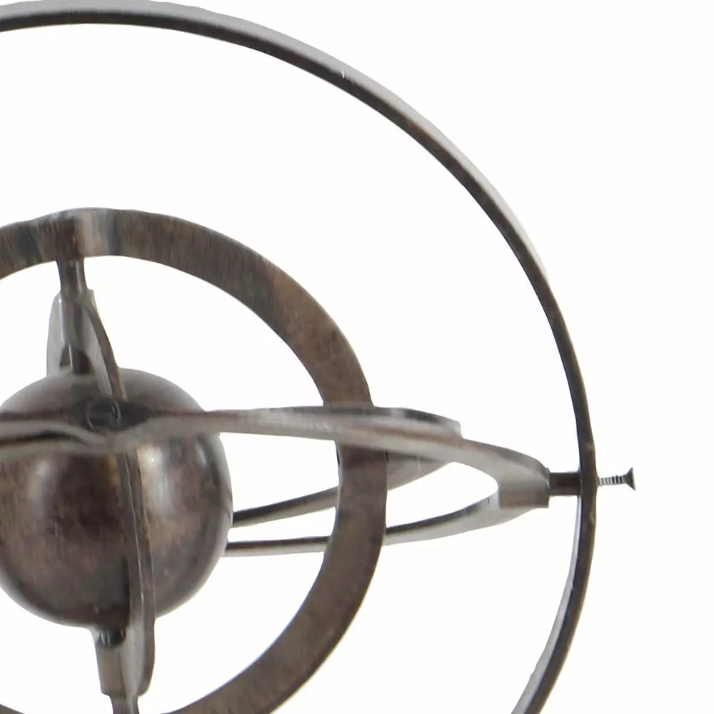 Grayson Lane 15-in X 12-in Industrial Armillary - Copper Aluminum 5 Grayson Lane 15-in X 12-in Industrial Armillary - Copper Aluminum - Image 5