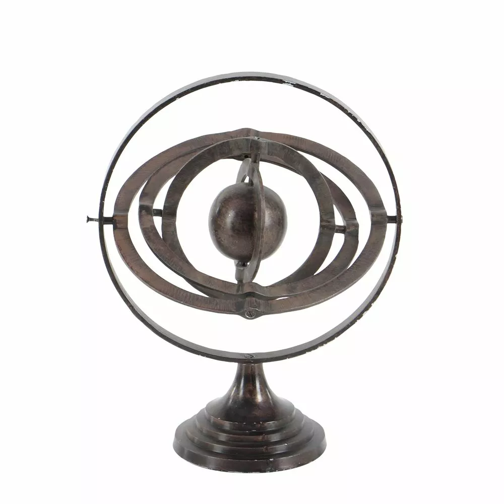 Grayson Lane 15-in X 12-in Industrial Armillary - Copper Aluminum 1 Grayson Lane 15-in X 12-in Industrial Armillary - Copper Aluminum