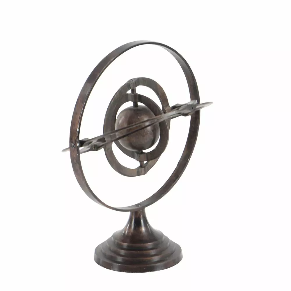 Grayson Lane 15-in X 12-in Industrial Armillary - Copper Aluminum 4 Grayson Lane 15-in X 12-in Industrial Armillary - Copper Aluminum - Image 4