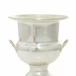 Grayson Lane 10-in X 9-in Traditional Wine Holder Bucket - Silver Metal
