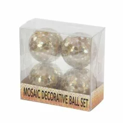 Grayson Lane Set Of 4 4-in Gold Glam Orbs & Vase Filler -Plastic 9 Grayson Lane Set Of 4 4-in Gold Glam Orbs & Vase Filler -Plastic -GRAYSON LANE SHOP 330861888 AlternateImage4
