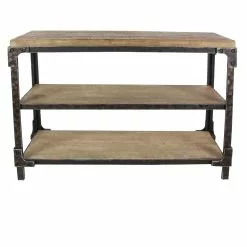Grayson Lane Wood Industrial Console Table