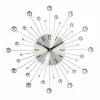 Grayson Lane 15-in X 15-in Silver Analogue Round Wall Standard Clock