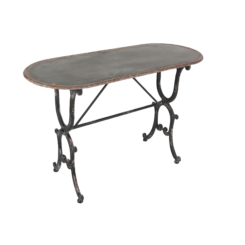 Grayson Lane Metal Farmhouse Console Table - Grey 2 Grayson Lane Metal Farmhouse Console Table - Grey - Image 2