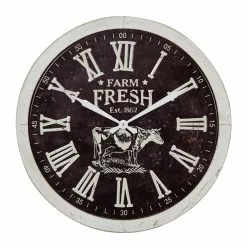 Grayson Lane 23.5-in X 23.5-in Black Analogue Round Wall Standard Clock -GRAYSON LANE SHOP 330862159 MainImage 001