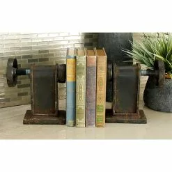 Grayson Lane 2-Piece 8-in X 4-in Black Contemporary Bookend